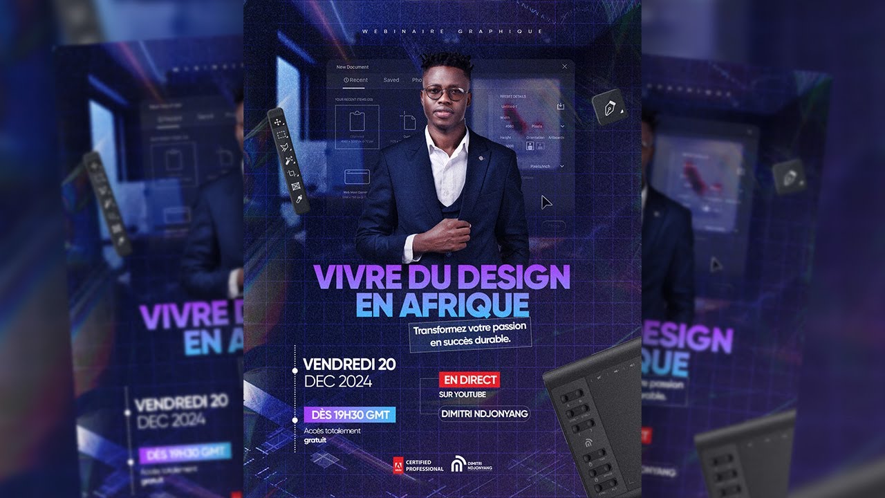 Comment réaliser un flyer pour un webinaire sur Adobe Photoshop