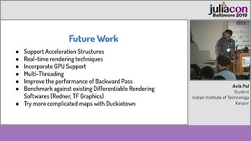 Differentiable Rendering and Its Applications in Deep Learning | Avik Pal | JuliaCon 2019