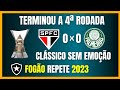 Brasileiro  clssico sem sal  botafogo repete 2023