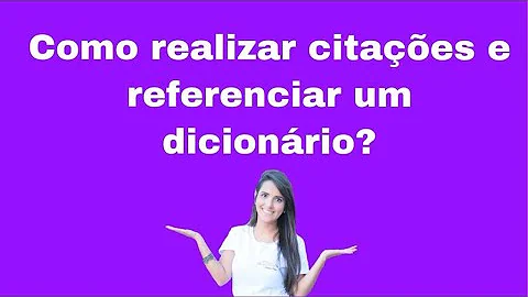 Como se faz referência de dicionário online?