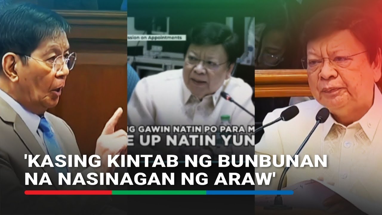Pahayag ni Marcoleta ukol sa KIG 'kasingkintab ng bunbunan' ayon kay Lacson | ABS-CBN News