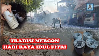 TRADISI PESTA MERCON KERTAS HARI RAYA IDUL FITRI