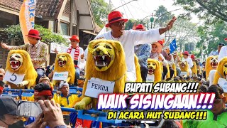 BUPATI SUBANG!!! NAIK SISINGAAN DI ACARA HUT SUBANG KE 75