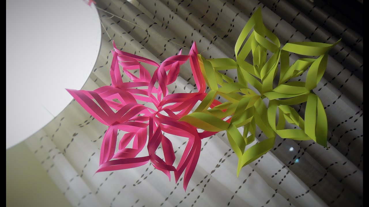diy easy 3d paper christmas ornament or snowflake design 1 how to make 3d paper snowflakes