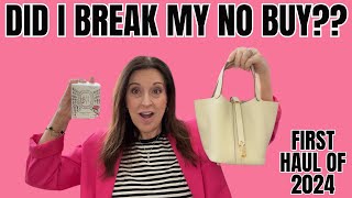 WHAT DID I DO??!! My First Haul of 2024 | Did I Break My No Buy/Low Buy? #loewe #rimowa