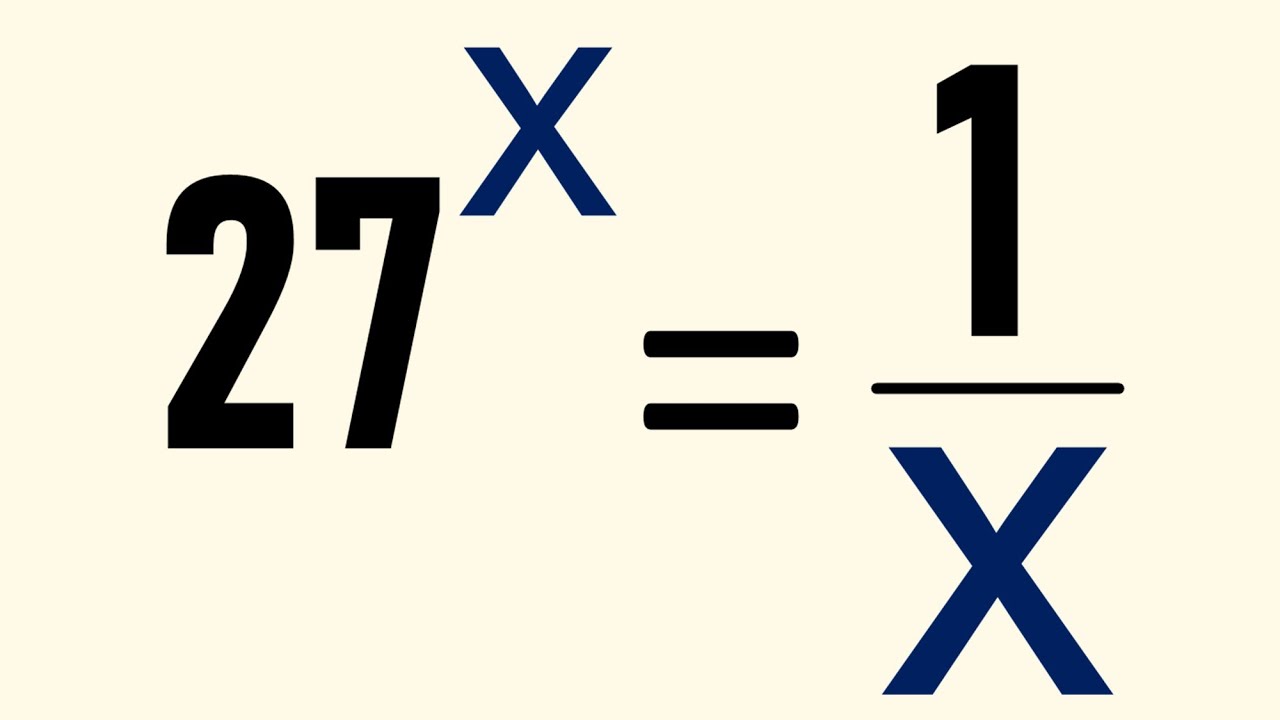Ecuación Exponencial Trascendente Paso a Paso🎓. Álgebra Básica