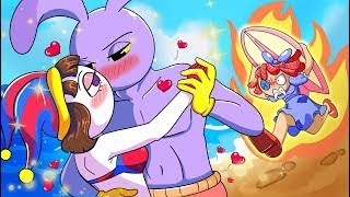 Pomni & Jax Kissing Ocean Pomni Love Story Amazing Digital Circus Comic Dub
