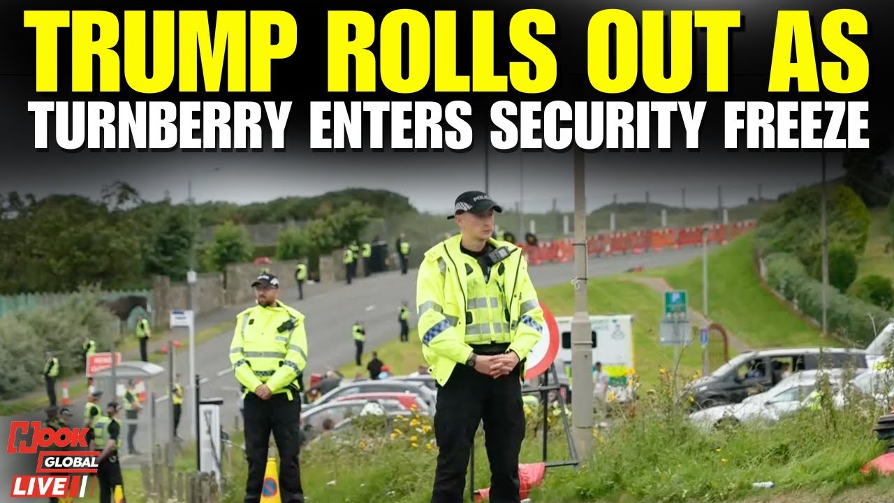 Trump LIVE: Departs Scottish Estate as Armed Units Enforce Lockdown | UK Deploys Massive Security