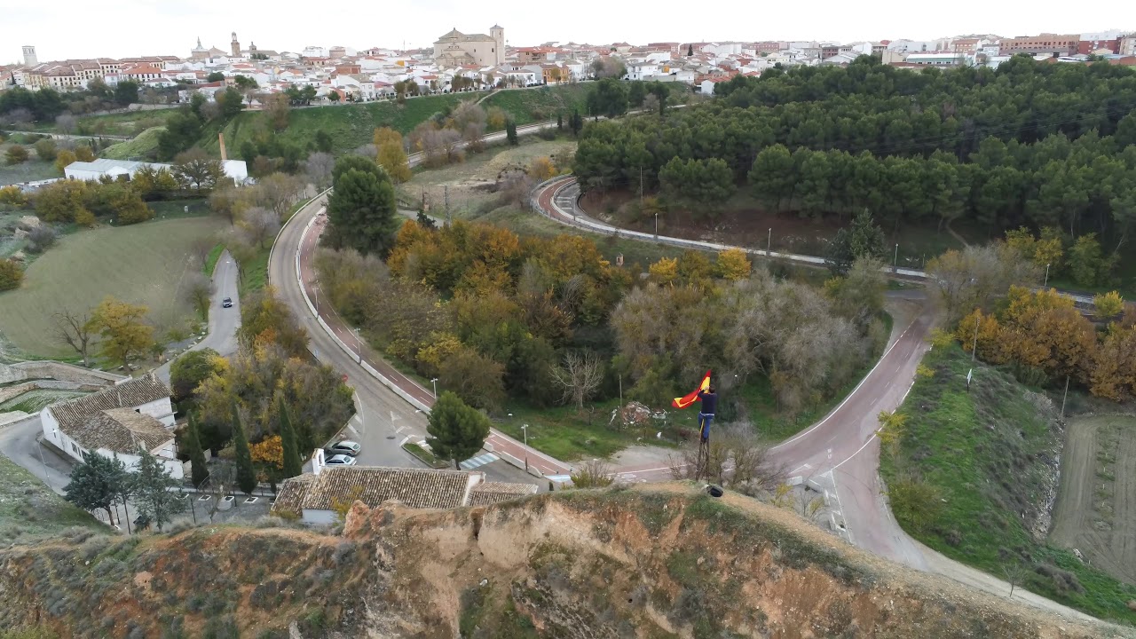 Ocaña Toledo vista aérea de dron 4k Maravilloso pueblo Manchego