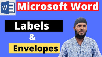 MS Word Envelopes & Labels in Bangla