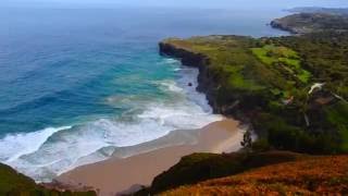 LA COSTA DE LLANES DESDE EL MIRADOR DE LA BORIZA (ASTURIAS)