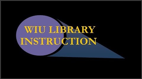 WIU Libraries: Welcome
