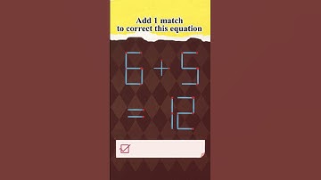 Мatchstick puzzle №90 Add 1 match to correct this equation