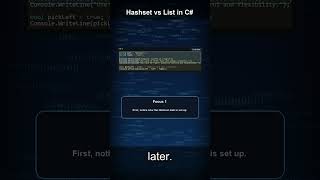 hashset vs list in cHashset vs List in C #dotnet #coding #chatgpt #csharp #python #viral #short