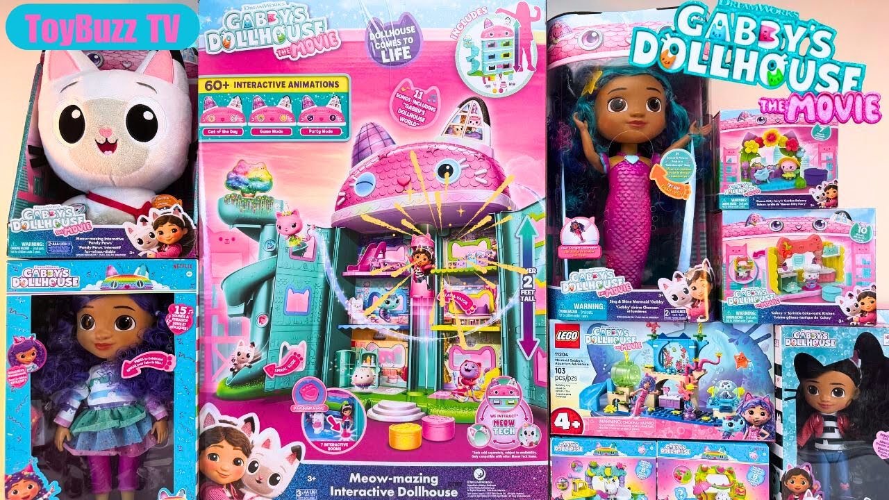 Gabby's Dollhouse Movie Toys 2025 Unboxing | Interactive LCD