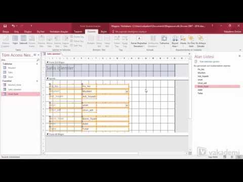Microsoft Access'te Formlara Ek Alanlar Eklemek - Ofis/İş Dünyası