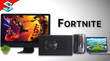 Can you play Fortnite on Older Mac? Gaming on AMD RX 5700 XT e-gpu | Shades Of Tech ⬡