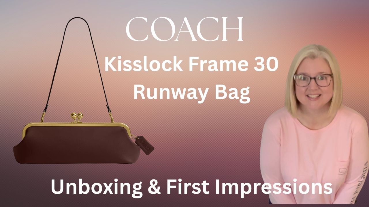 Unbox the Kisslock Frame 30 Runway Bag! #coach #handbagunboxing #handbags