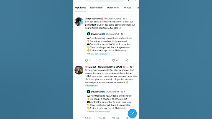 Grosse polémique autour de l'IA de @DeviantArt