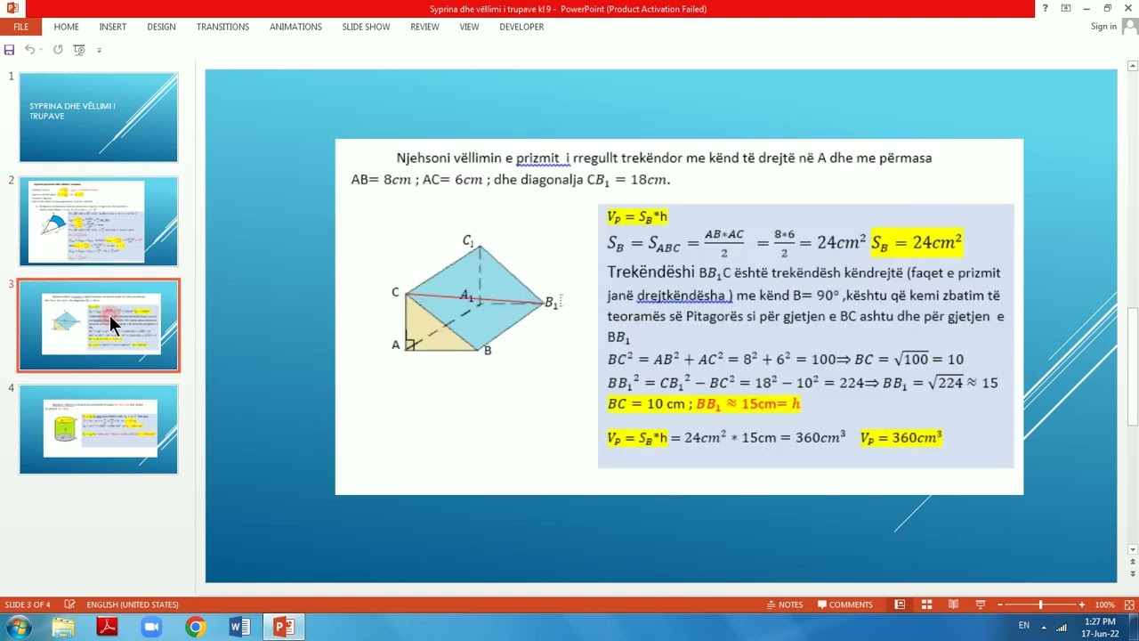 Syprina dhe vëllimi i trupave 1