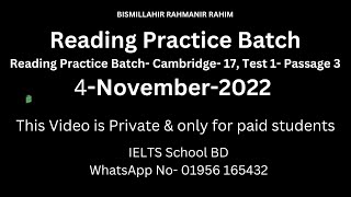 Reading Practice Batch- Cambridge- 17, Test 1- Passage 3
