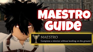 MAESTRO ACHIEVEMENT Guide (Don't touch the ground) AOT REVOLUTION screenshot 5