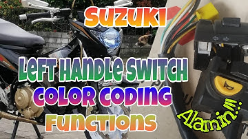 SUZUKI Left Handle Switch Color Coding and Functions | tagalog tutorial | Alamin.