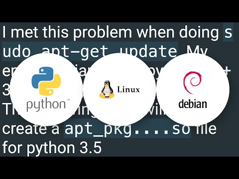 python-dev installation error: ImportError: No module named apt_pkg
