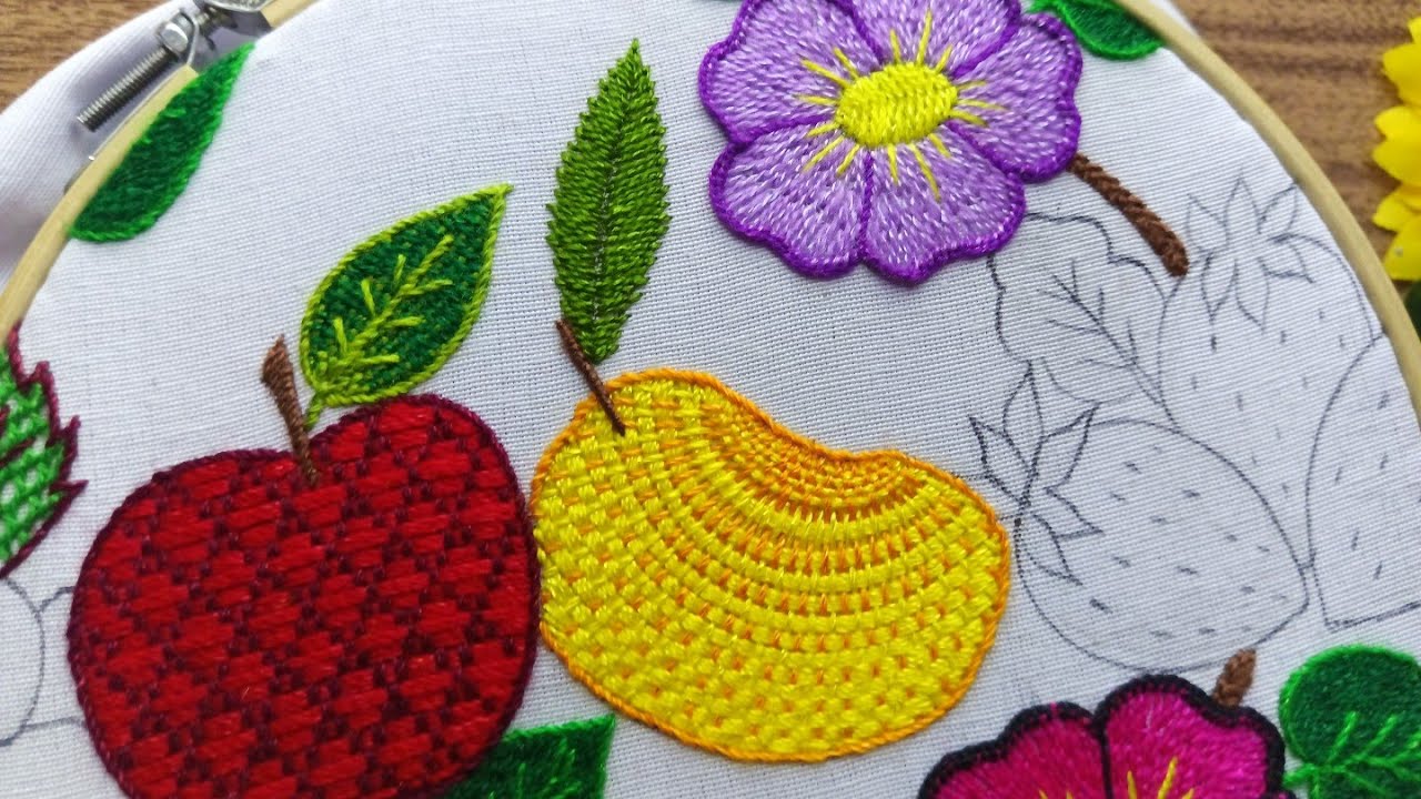 PUNTADA PETATILLO EN ABANICO!!! perfecta para bordar mangos 🥭🥭te encantará !!!!
