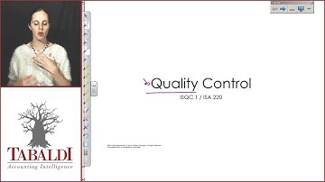 AUE2601 - Topic 2(F) - Quality Control-Introduction