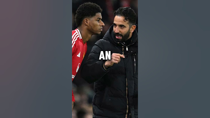 Ruben Amorim Vs Marcus Rashford