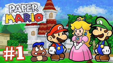 PAPER MARIO Walkthrough Gameplay - Part 1 (Nintendo Switch)