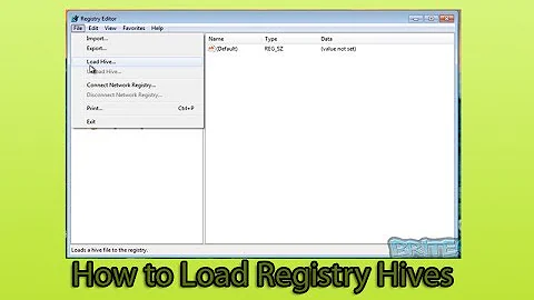 How to Load Registry Hives