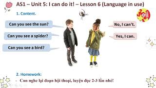 Academy Stars 1: Unit 5: I can do it - Lesson 6 (Language in use)