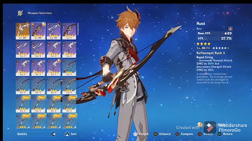 Rust R5 vs Amos Bow R1 Damage Comparison for Childe/Tartaglia - Genshin Impact