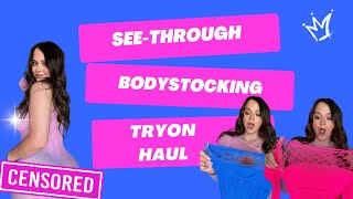 Transparent Bodystocking Try On Haul With Mirror View! | Jean Marie Try On