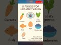 5 Foods for healthy vision #storiesaftersixty #healthyaging #food #healthyafter60 #shorts