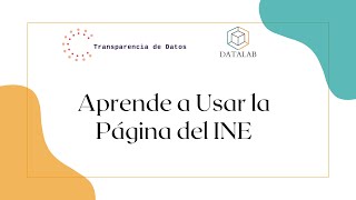 Tutorial para usar la página del INE