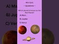 Which Planet Is Known as the Red Planet? 🔴 | Mini Quiz | General Knowledge | Adult Quiz | Child Quiz