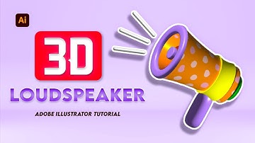 How to create 3d loudspeaker in Adobe illustrator 2023 quick tutorial | MJ graphics
