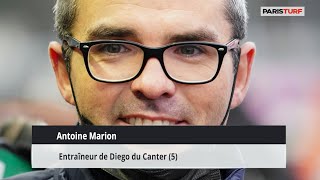 Antoine Marion, entraîneur de Diego du Canter (27/05 à Vincennes)