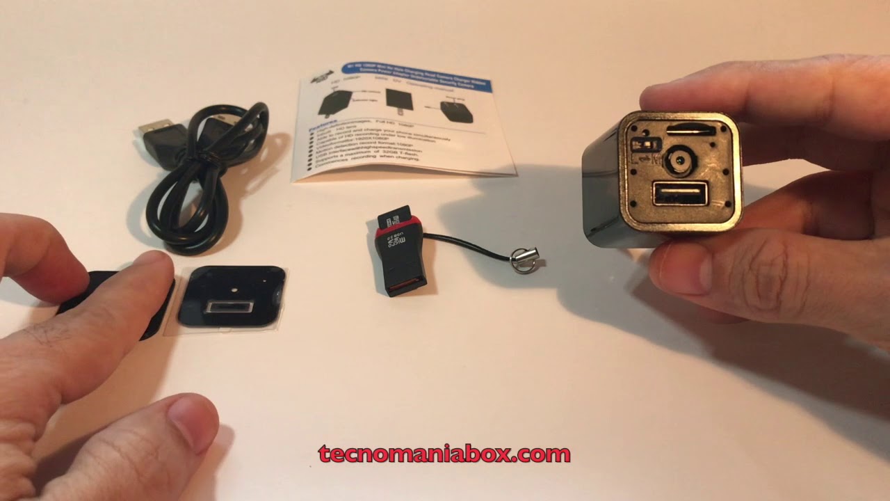 Mini Cámara Oculta Cámara Wifi Cargador USB