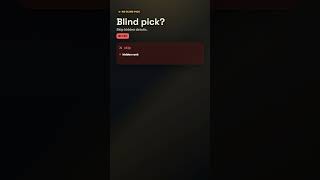 Never Pick an R6 Setup Blind #shorts