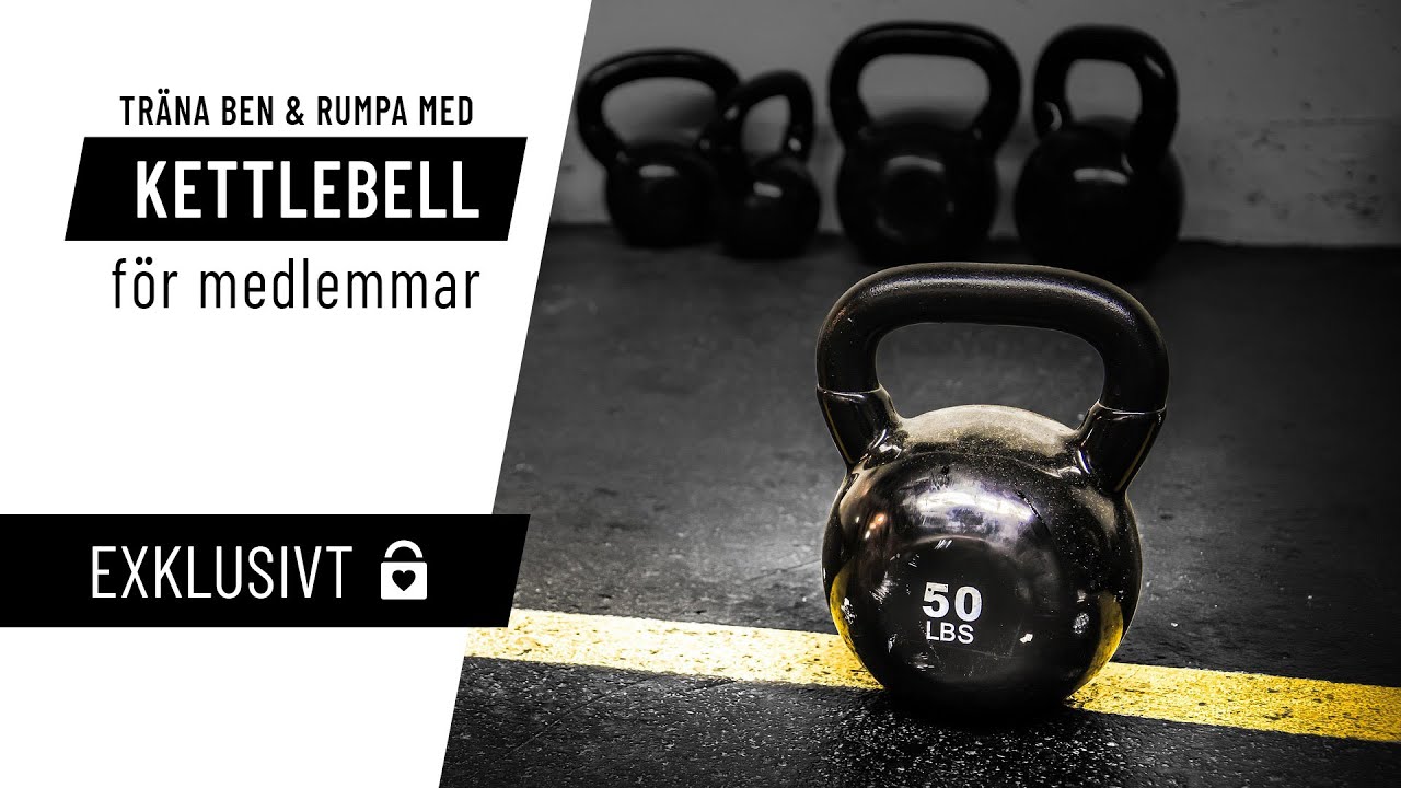 30 MINUTER BEN/RUMPA med kettlebell (eller hantlar) - perfekt att träna ...