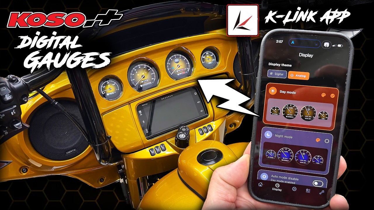 DO THIS UPGRADE NOW!!! KOSO HARLEY TFT GAUGES