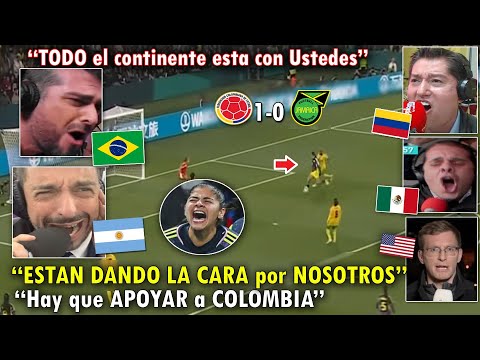 ASI lo NARRO el MUNDO! ASI NARRARON LOS GOLES de COLOMBIA | COLOMBIA VS JAMAICA MUNDIAL HOY