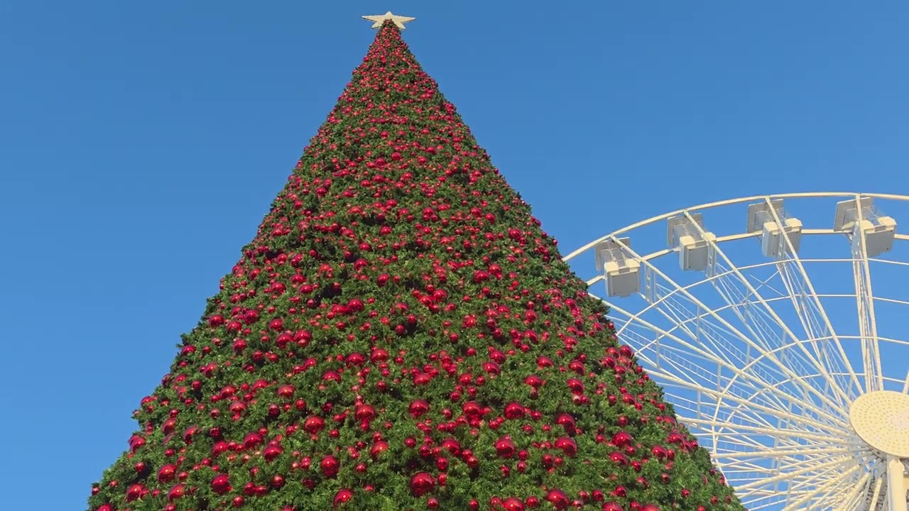 BOXING DAY CHAOS! Fighting Crowds at Cheshire Oaks Giant Tree 🎄 (Samsung S25 Ultra 4K)