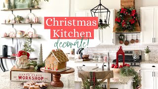 CHRISTMAS KITCHEN DECOR 2021 | CHRISTMAS DECORATE WITH ME | DECORATING IDEAS FOR CHRISTMAS