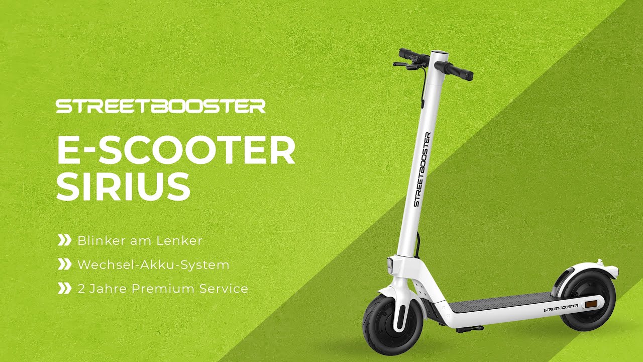 Streetbooster Sirius: Der beste E-Scooter mit Wechselakku und