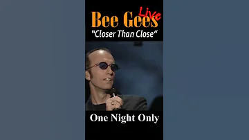 Bee Gees + Mo! Closer Than Close, Live 1997 #shorts
